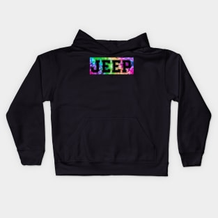 Jeep tie dye Kids Hoodie